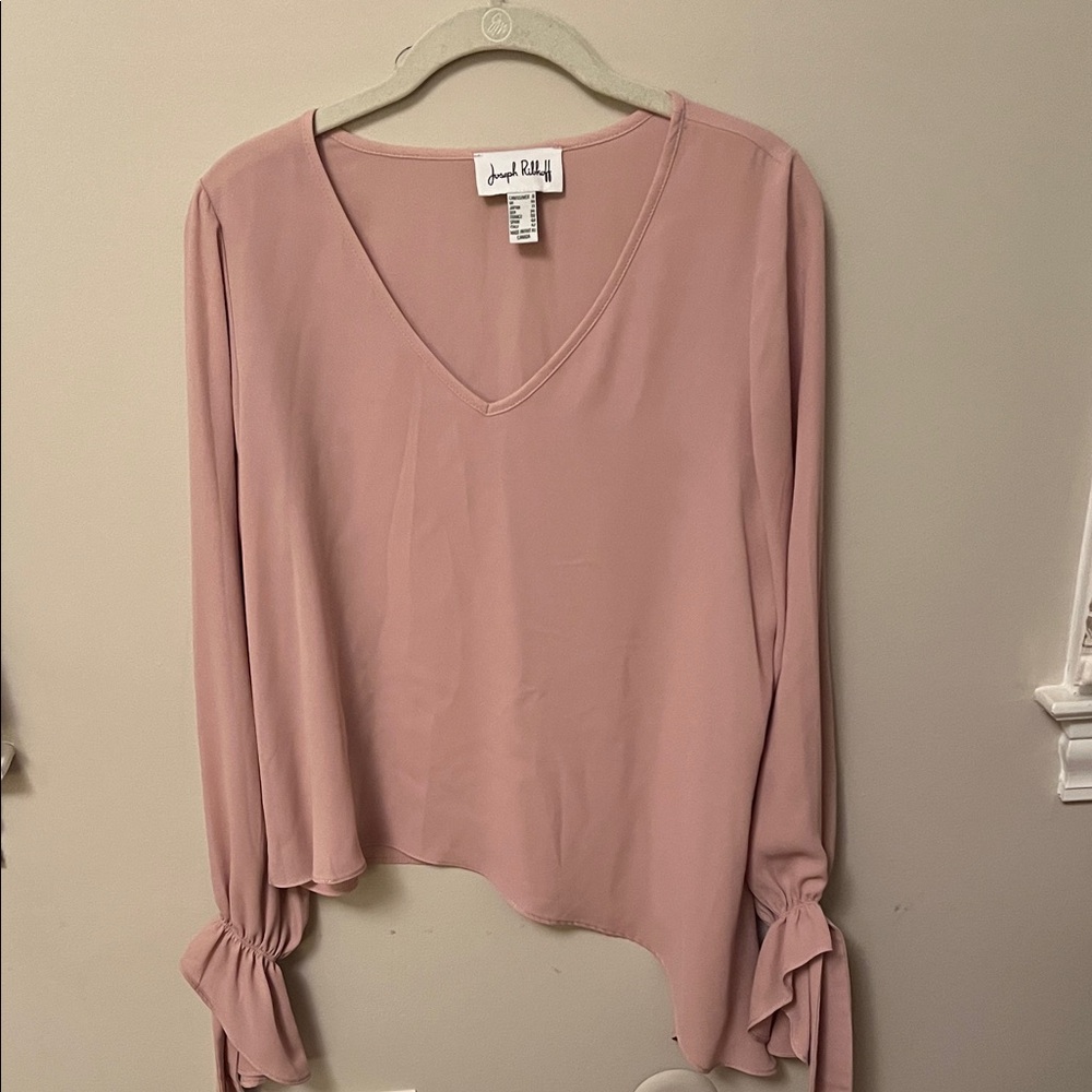 Joseph Ribkoff Blush V-Neck Blouse